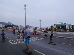 Copacabana pedestrianised on Sunday