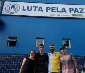 At Laureus project Luta Pela Paz (Fight For Peace) in Rio