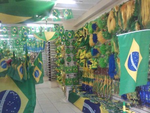 The shops are filled with Brazil tat!