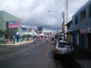Itarema - typical motorbike filled main street